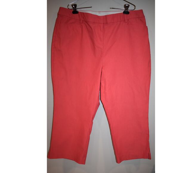 Lane Bryant Capri Pants Plus Size 20 Barbie Summer Career Cropped Bright - Picture 6 of 9